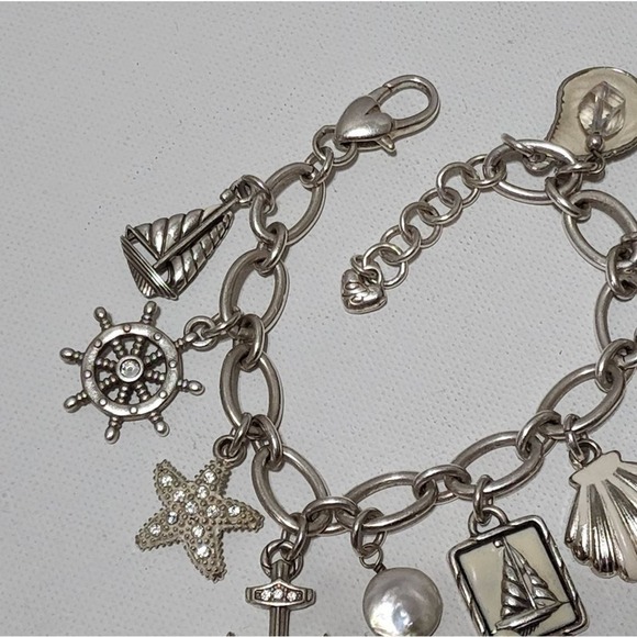 Brighton Ship to Shore nautical sailing charm bracelet Anchor Starfish‎ Seashell - Picture 5 of 8